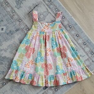 Hannah Kate Girls Floral Open Back Top Sz6